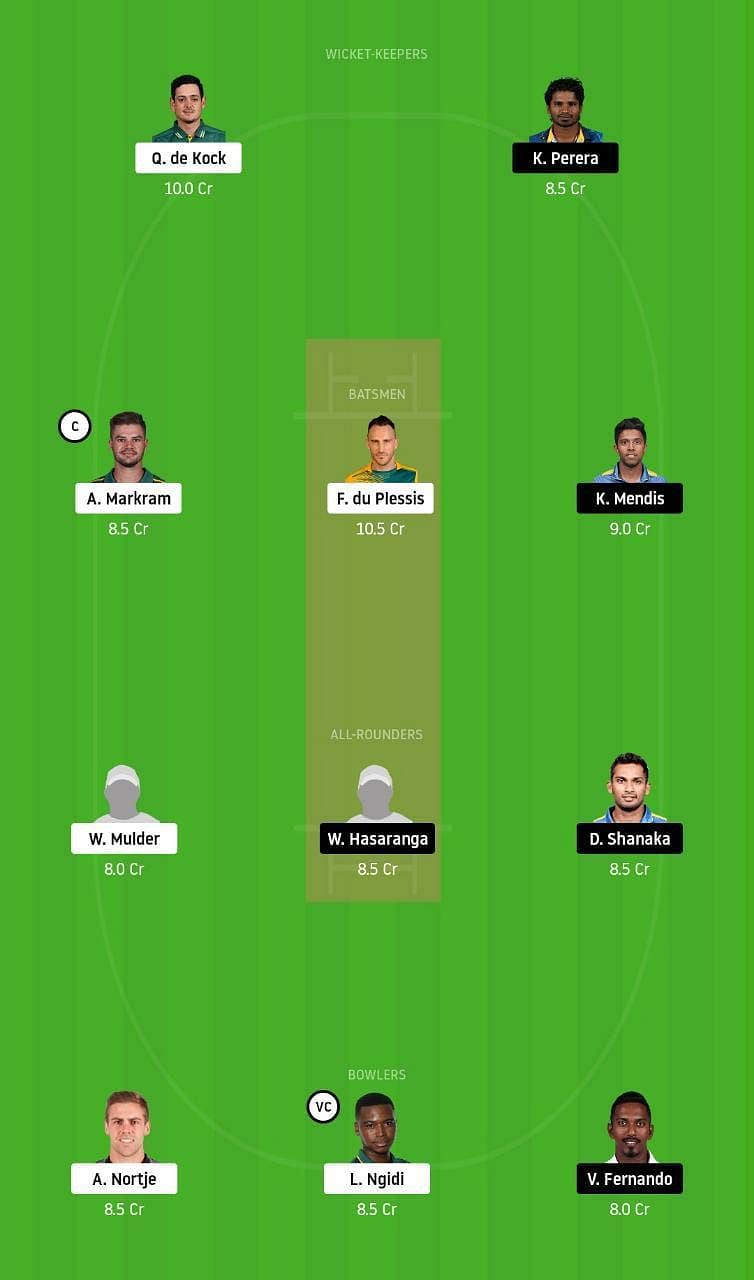 South Africa vs Sri Lanka Second Test Dream11 Tips