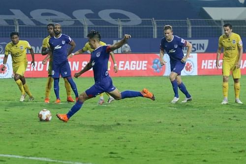 Sunil Chhetri will look to lead Bengaluru FC out of their current rut (Image courtesy: ISL)