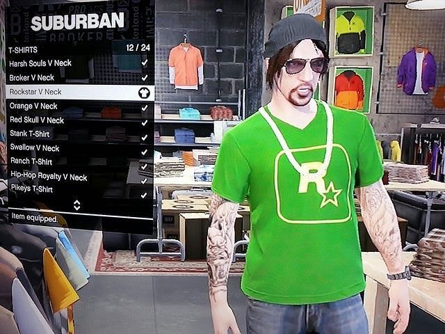 Is there any gta v mod menu that can give you these rare shirts