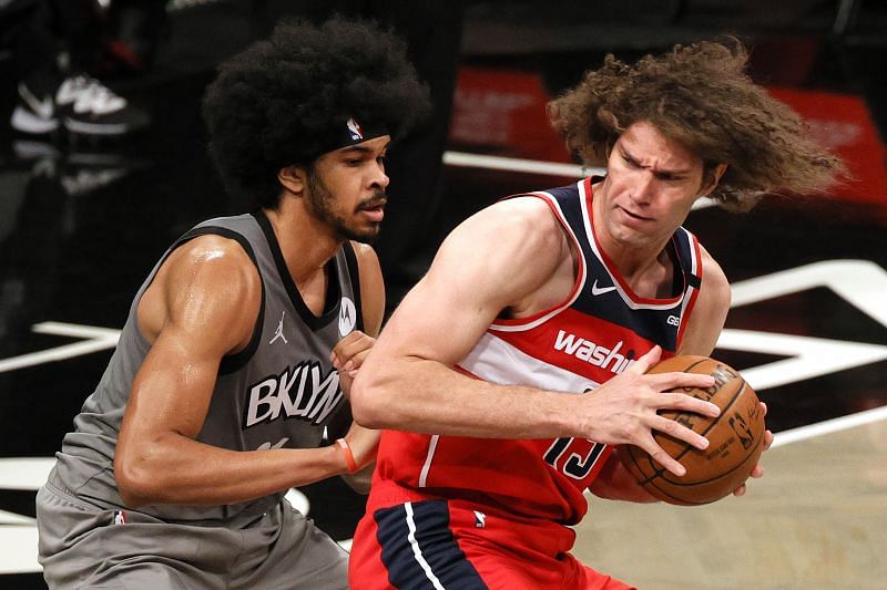 Jarrett Allen in action for the Brooklyn Nets