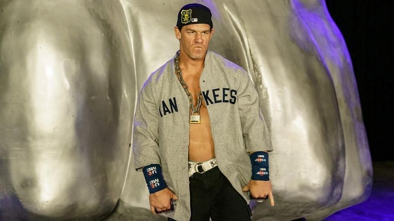 John Cena at WrestleMania 36.