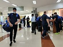 England Cricket Team players arrive in Chennai for first Test against India