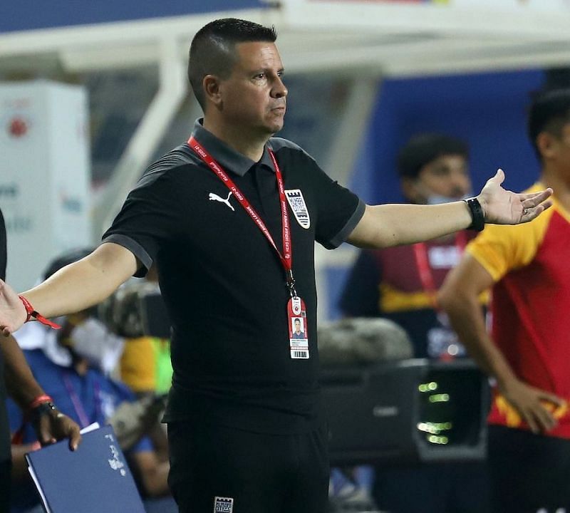 Mumbai City FC coach Sergio Lobera was pleased with his side&#039;s efforts but not the final result (Image Credits: ISL Media)