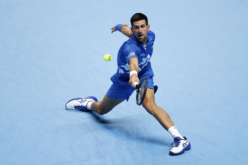 Novak Djokovic at the ATP Tour Finals in London