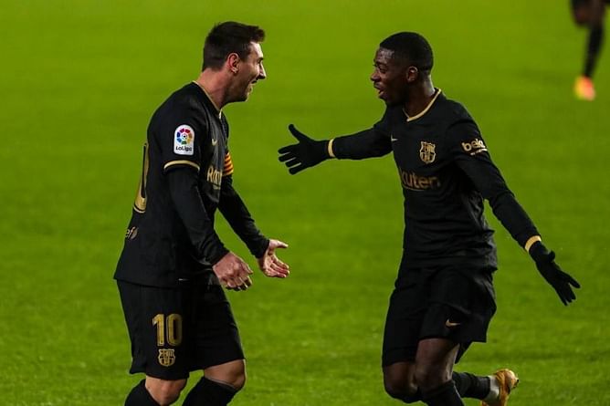In-form Messi keeps Barcelona’s slim La Liga hopes alive as Blaugrana thump Granada