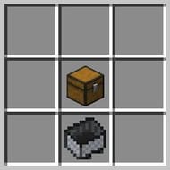 Putting chest in Minecraft table just above minecrat