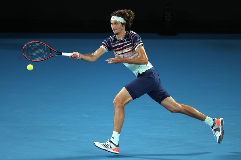 Alexander Zverev at the 2020 Australian Open