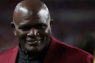 Lawrence Taylor receives award at Super Bowl LIV