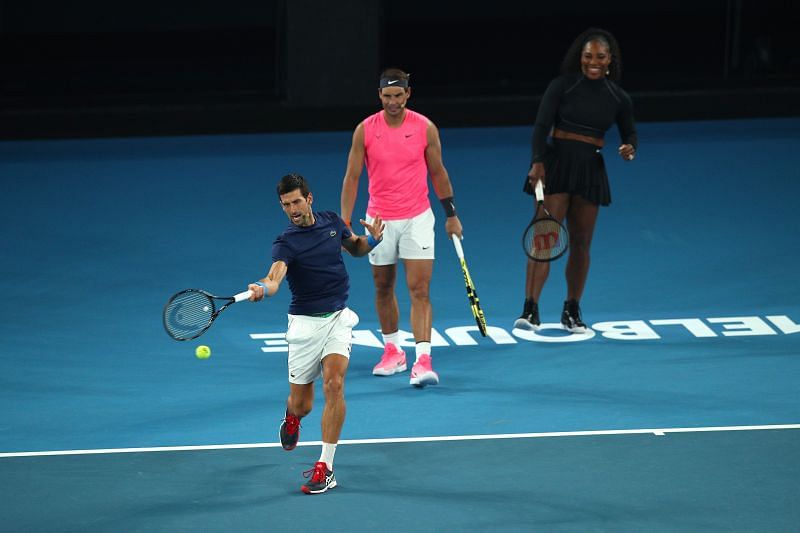 Novak Djokovic, Rafael Nadal and Serena Williams are among the group of players quarantining in Adelaide