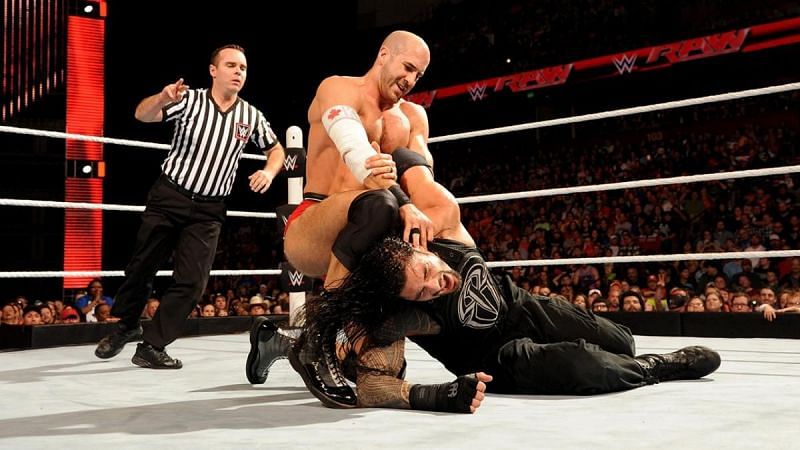 Cesaro and Roman Reigns