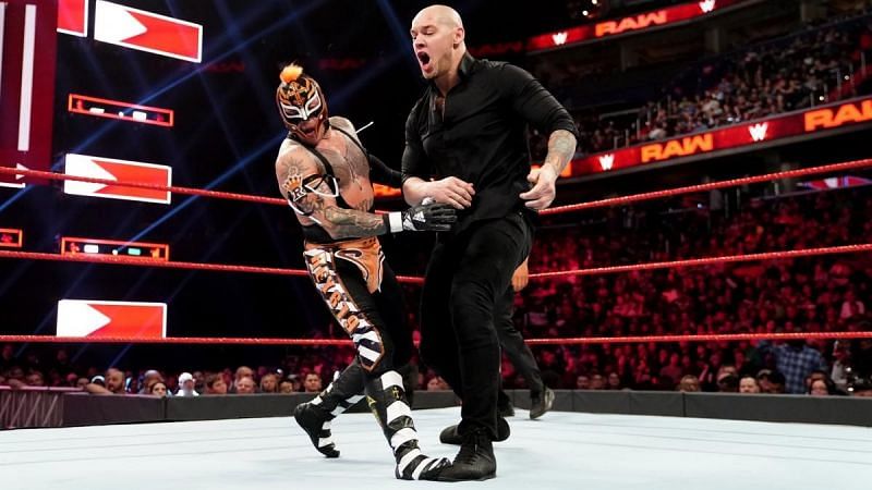 Rey Mysterio has been involved in a feud with King Corbin recently