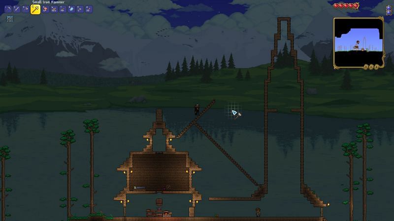 How to make stairs in terraria Step 8