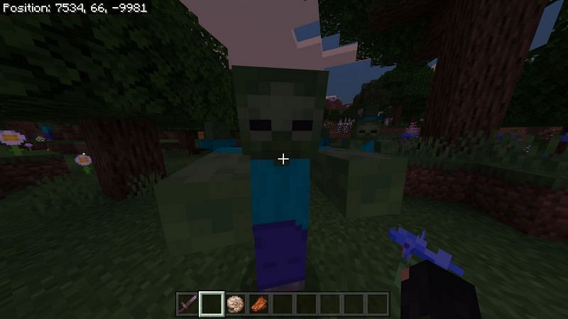 Blue leather pants zombie Minecraft Mob Skin