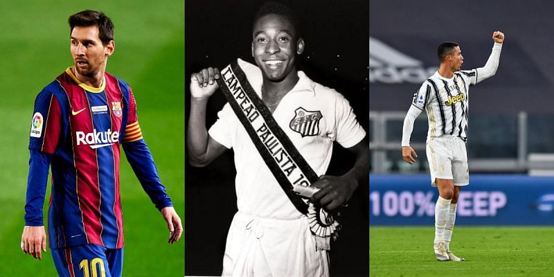Cristiano Ronaldo, Lionel Messi and Pele are hailed as the greatest footballers of all time