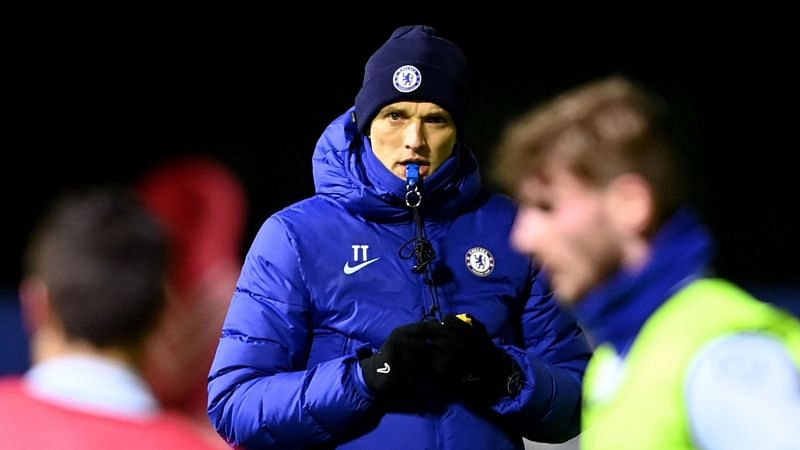 Thomas Tuchel has arrived at Chelsea for his first training session.