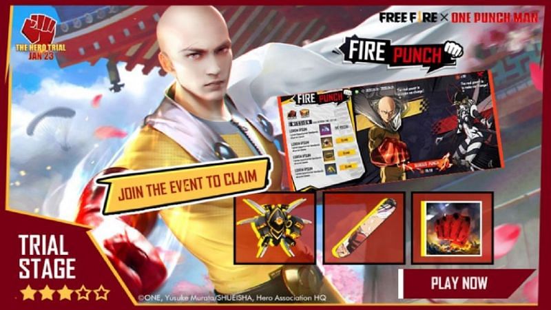 Garena reveals Free Fire x One-Punch Man event Calendar: Megapunch