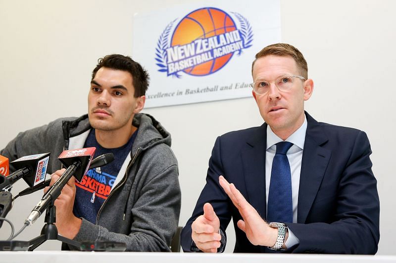 Sam Presti at the New Zealand Basketball Academy Launch