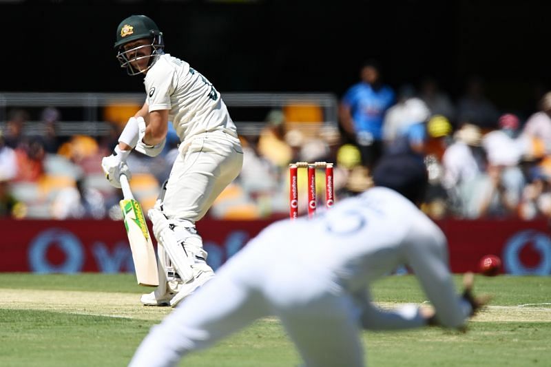 David Warner fell for one in the first over of the Brisbane Test.