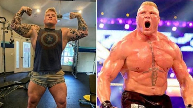 Parker Boudreaux and Brock Lesnar