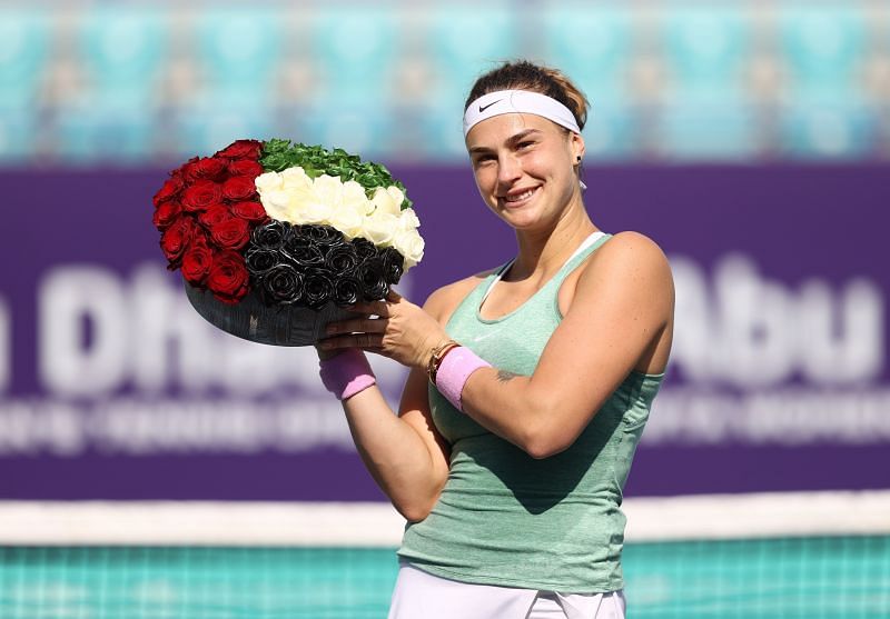Aryna Sabalenka won her ninth career title in Abu Dhabi