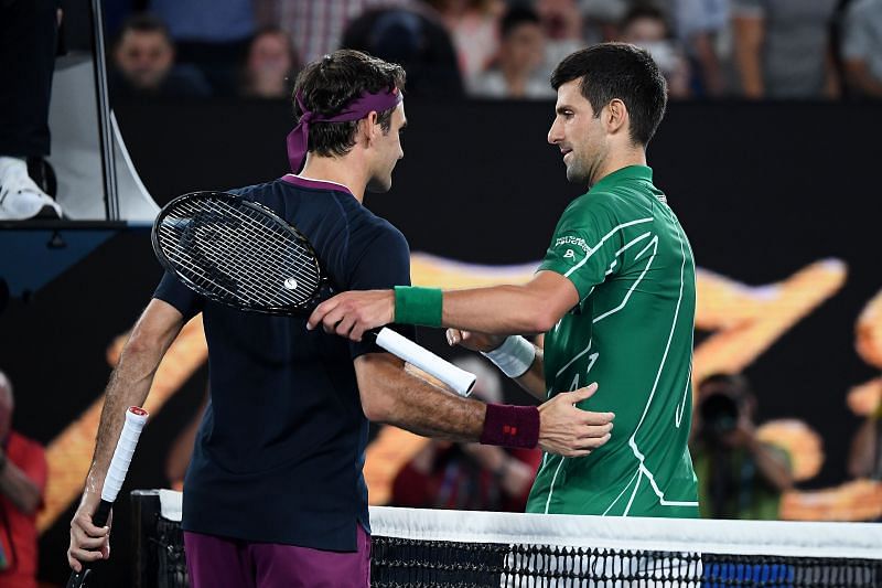 Roger Federer and Novak Djokovic