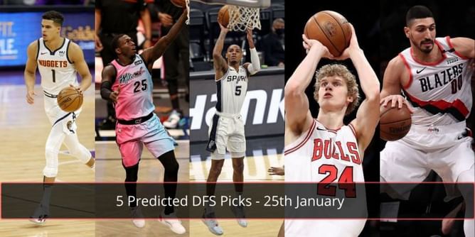NBA DFS: Top Fanduel and DraftKings value picks and targets for January 25