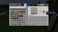 Crafting oak wood slab in Minecraft