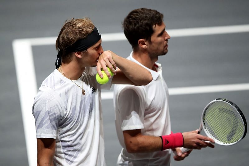 Alexander Zverev with brother Mischa