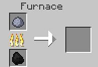 Place your clay in the top slot and some sort of furnace fuel on the bottom slot