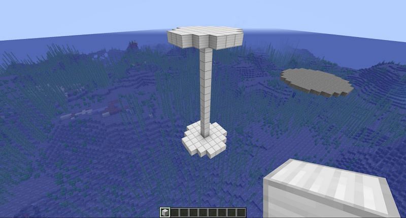 Step 2 to make a sphere in Minecraft