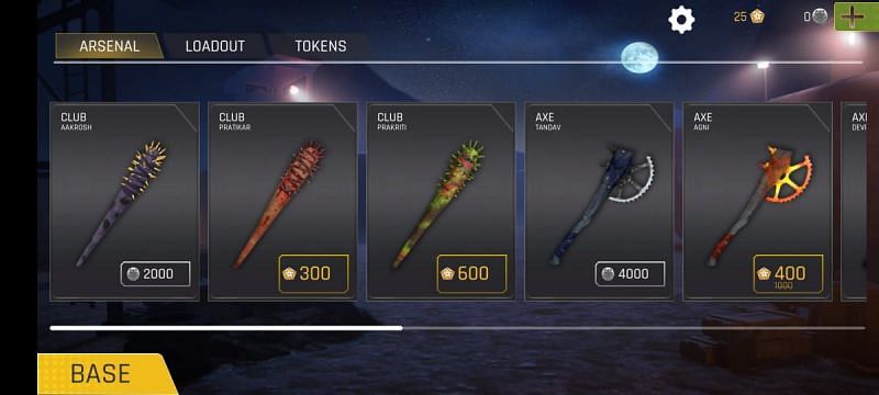 Players can use the different currencies to purchase the items