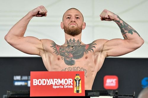 Conor McGregor makes weight at the UFC 257 weigh-ins