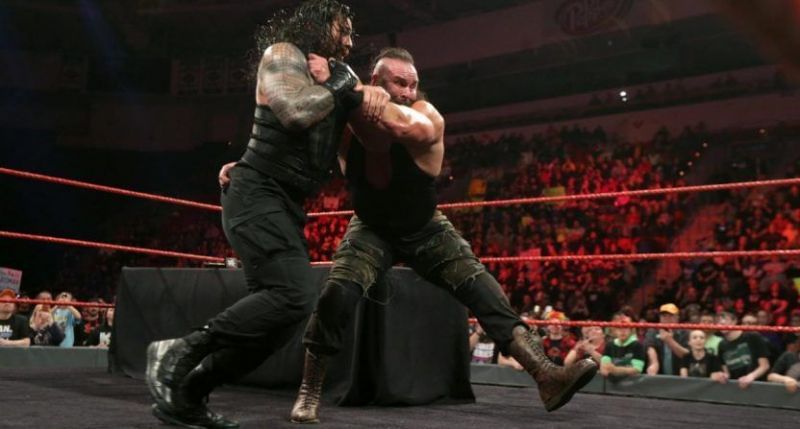 Braun Strowman and Roman Reigns.