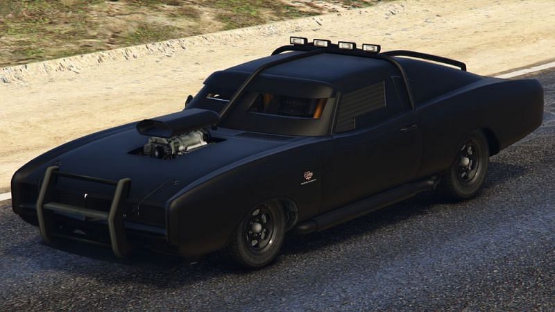 The Duke O&#039;Death is an unmatchable armored muscle car in GTA Online (Image via GTA Wiki)