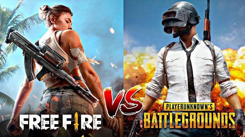 PUBG Mobile vs Free Fire (Image Credits: AK Gaming&#039;s YouTube channel)