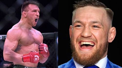 Michael Chandler (left); Conor McGregor (right)