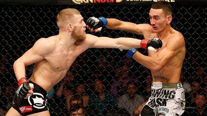 Conor McGregor reacts to Max Holloway calling himself the best boxer in UFC