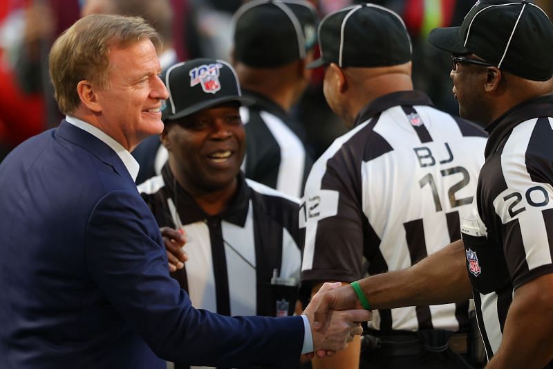 Roger Goodell and NFL officials