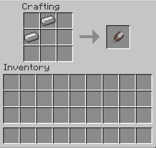 Crafting shears in Minecraft