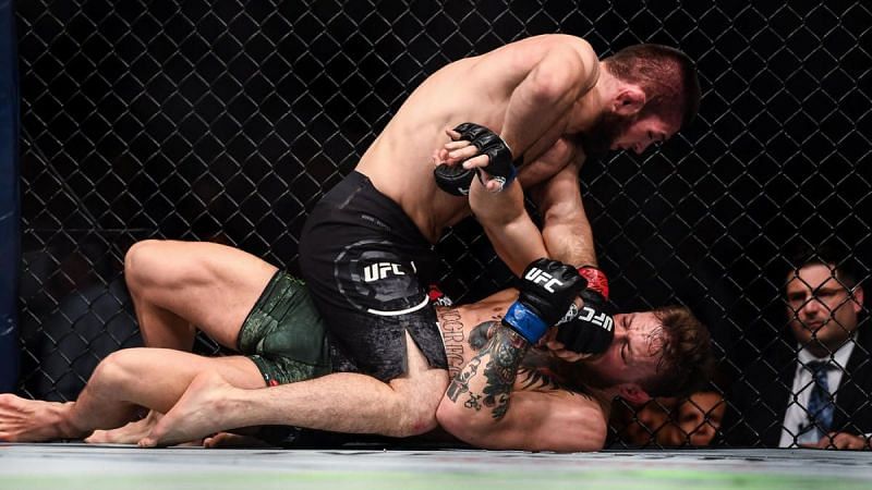 Khabib Nurmagomedov defeated Conor McGregor in their UFC lightweight title fight