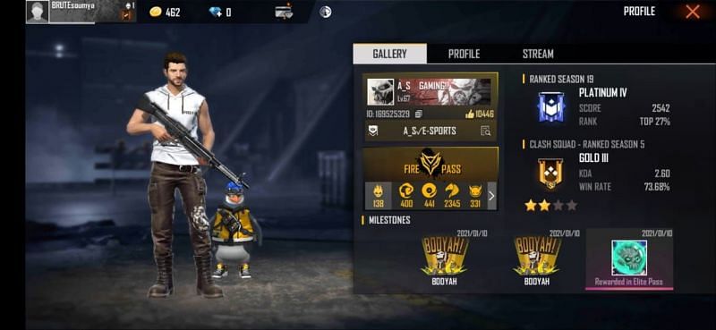 AS Gaming&#039;s Free Fire ID