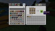 Crafting a book shelf in Minecraft