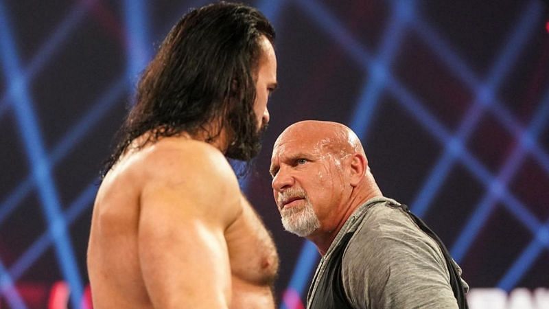 Goldberg confronted Drew McIntyre on RAW