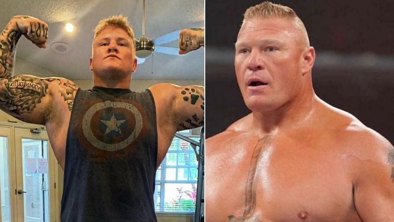 The 22-year old has a close resemblance to Brock Lesnar