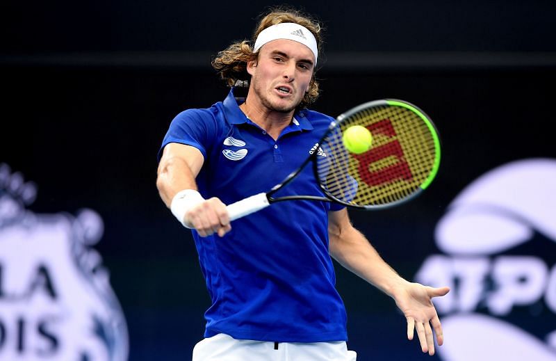 Stefanos Tsitsipas at the 2020 ATP Cup