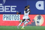 SC East Bengal players could hardly believe it when teammate Bright Enobakhare scored. Courtesy: ISL