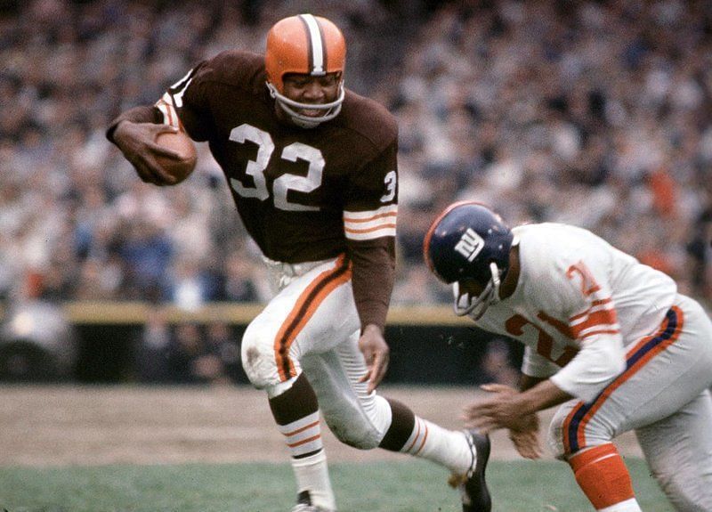 Jim Brown of the Cleveland Browns