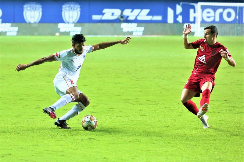Rahul Bheke scored for Bengaluru FC in their match against NorthEast United FC (Image Courtesy: ISL Media)