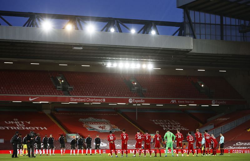 Liverpool and Manchester United played out a goalless Premier League draw at Anfield.