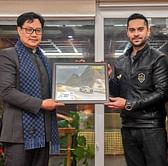 Indian motorsport pioneer Gaurav Gill felicitated by sports minister Kiren Rijiju